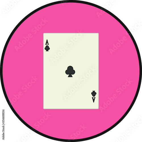 playing card. illustration for web and mobile design.
