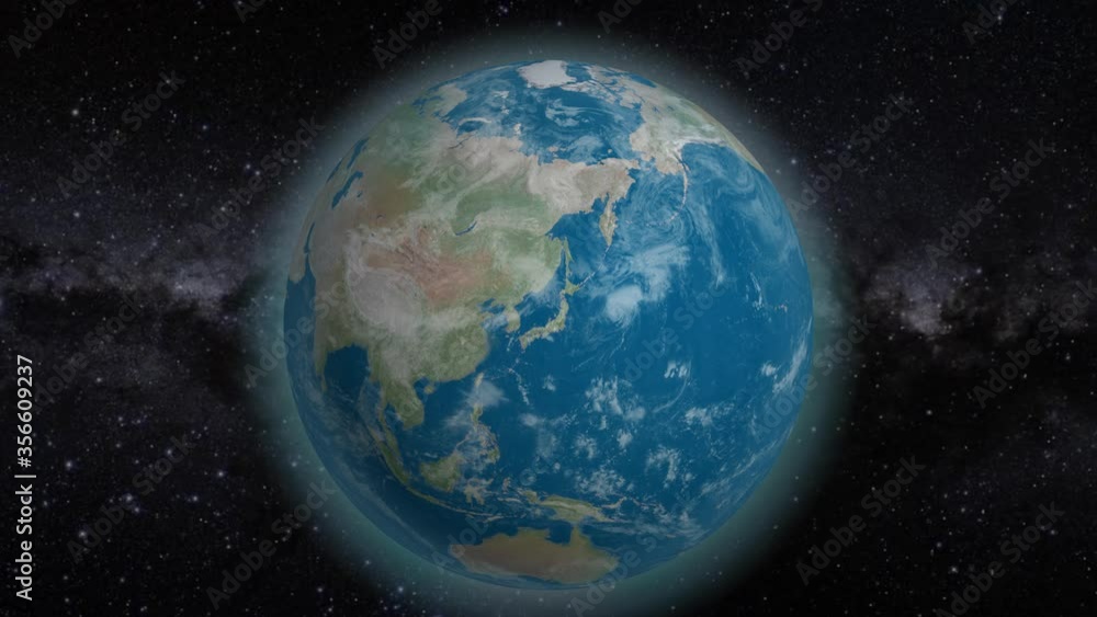Planet earth from space rotating on country Japan. Realistic world globe spinning on Japan 4K Video Background animation. Planet earth from space rotating on country Japan. Realistic world globe spinning on Japan 4K Video Background animation.