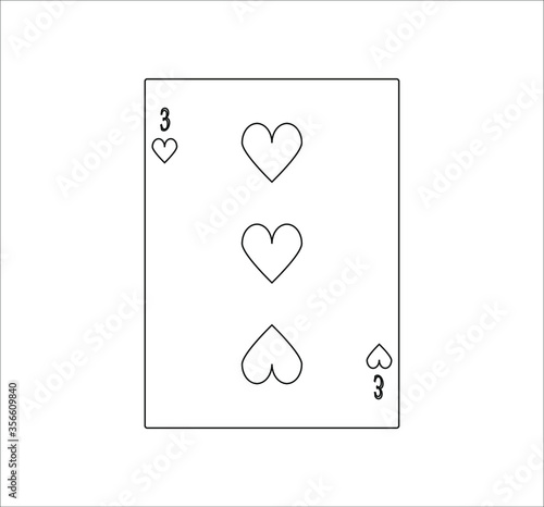 playing card. illustration for web and mobile design.