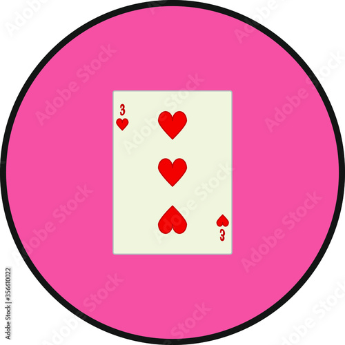 playing card. illustration for web and mobile design.