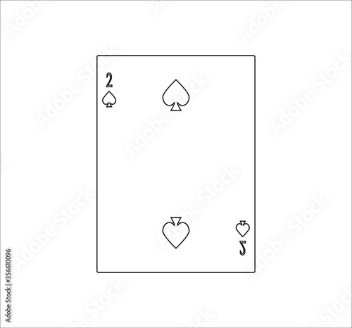 playing card. illustration for web and mobile design.