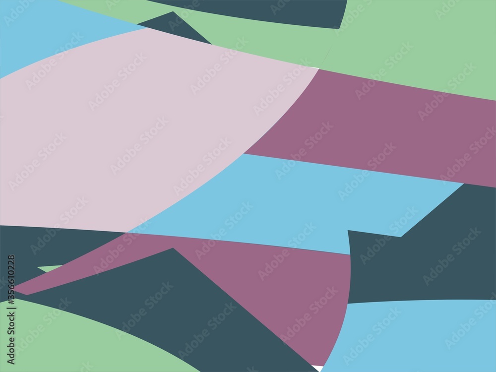 Beautiful of Colorful Art Green, Purple and Blue, Abstract Modern Shape. Image for Background or Wallpaper Beautiful of Colorful Art Green, Purple and Blue, Abstract Modern Shape. Image for Background or Wallpaper