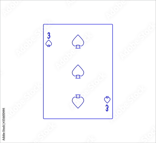playing card. illustration for web and mobile design.