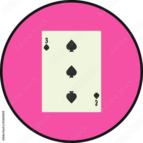 playing card. illustration for web and mobile design.