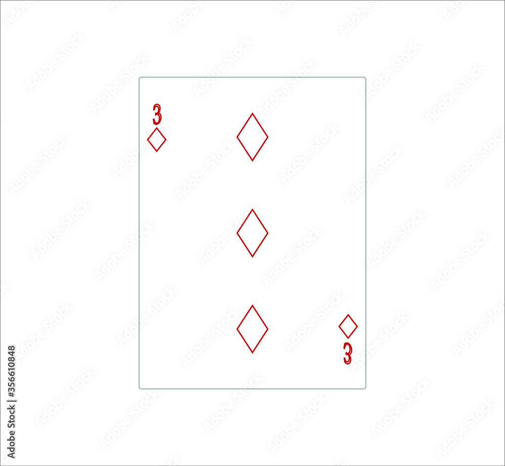 Obraz premium playing card. illustration for web and mobile design.