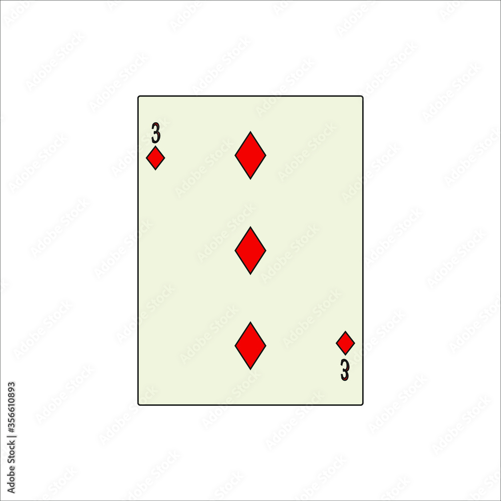 Obraz premium playing card. illustration for web and mobile design.