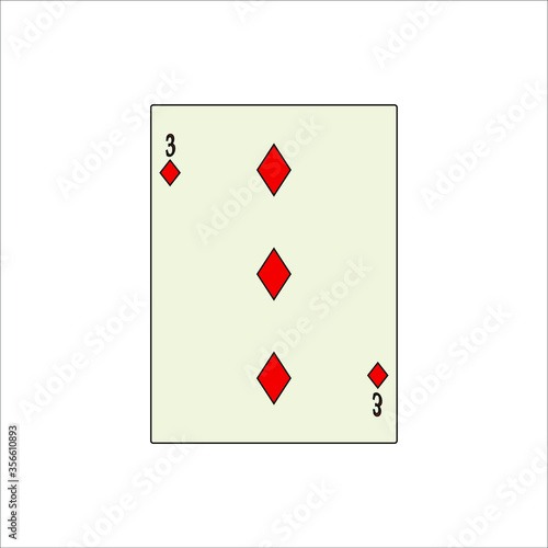 playing card. illustration for web and mobile design.