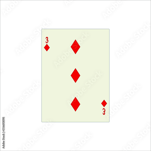 playing card. illustration for web and mobile design.