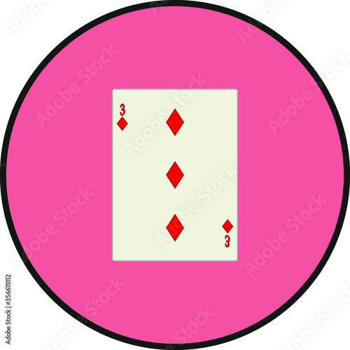 playing card. illustration for web and mobile design.