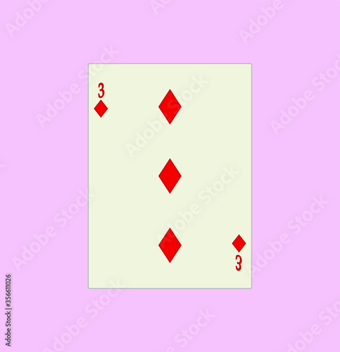 playing card. illustration for web and mobile design.
