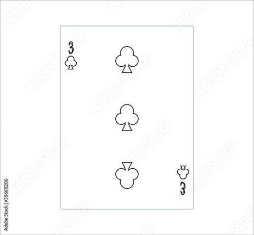 playing card. illustration for web and mobile design.