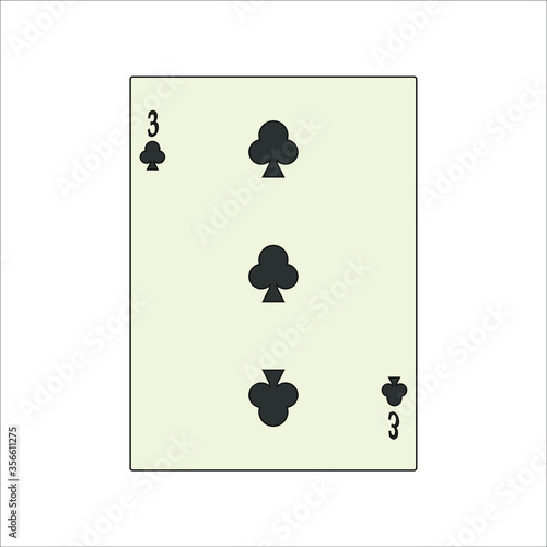 playing card. illustration for web and mobile design.