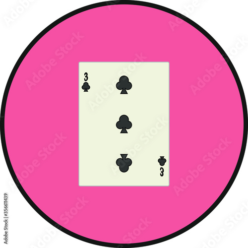 playing card. illustration for web and mobile design.