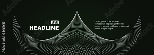 Black and white gray metal silver texture wings flying lines abstract graphics.