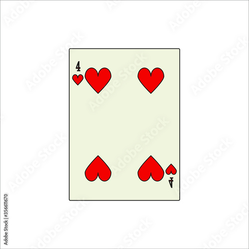 playing card. illustration for web and mobile design.