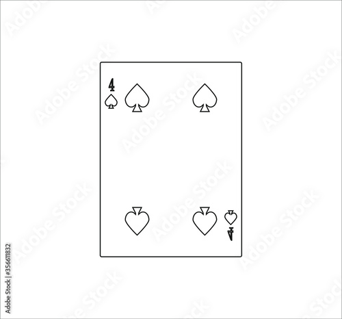 playing card. illustration for web and mobile design.
