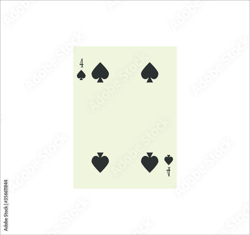 playing card. illustration for web and mobile design.