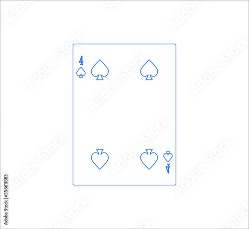 playing card. illustration for web and mobile design.