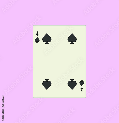 playing card. illustration for web and mobile design.