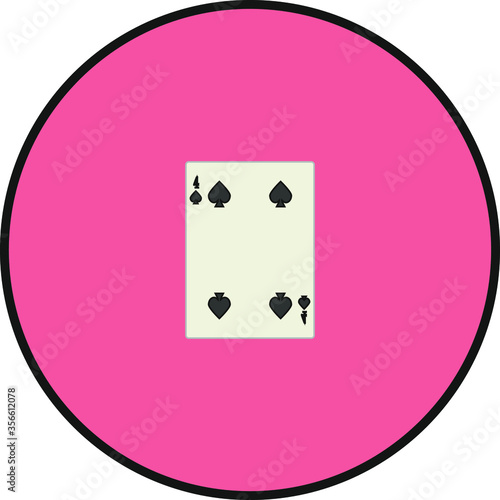 playing card. illustration for web and mobile design.