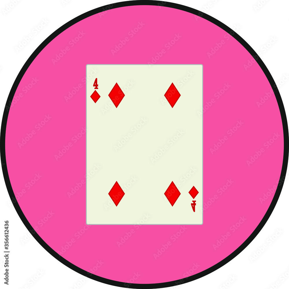 Obraz premium playing card. illustration for web and mobile design.