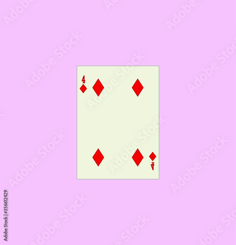 playing card. illustration for web and mobile design.