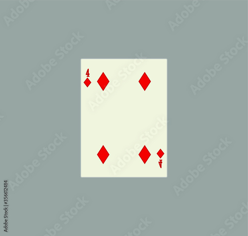 playing card. illustration for web and mobile design.