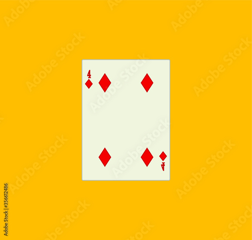 playing card. illustration for web and mobile design.