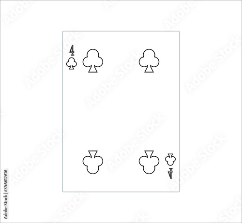 playing card. illustration for web and mobile design.