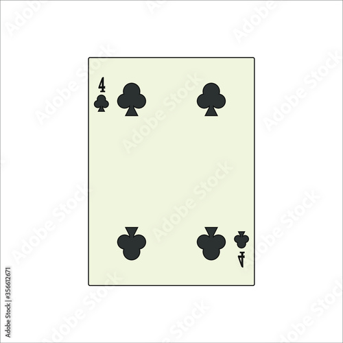 playing card. illustration for web and mobile design.