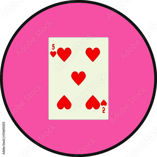 playing card. illustration for web and mobile design.