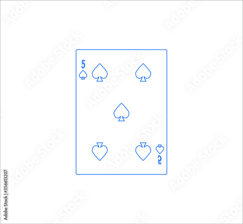 playing card. illustration for web and mobile design.