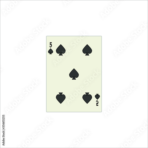 playing card. illustration for web and mobile design.