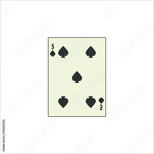playing card. illustration for web and mobile design.