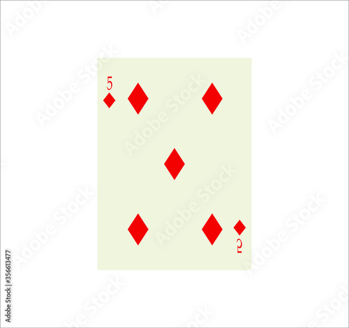 playing card. illustration for web and mobile design.