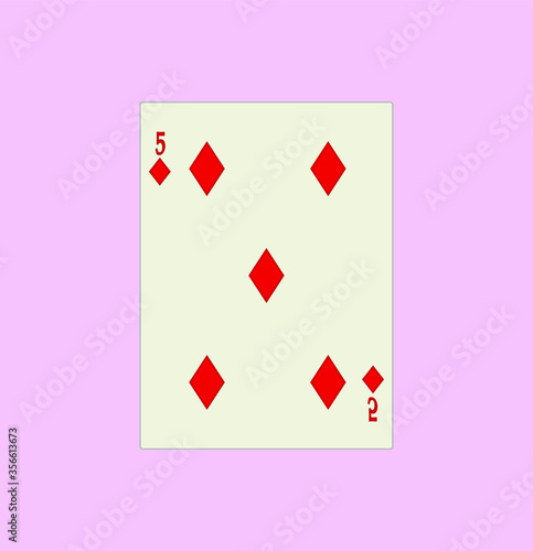 playing card. illustration for web and mobile design.