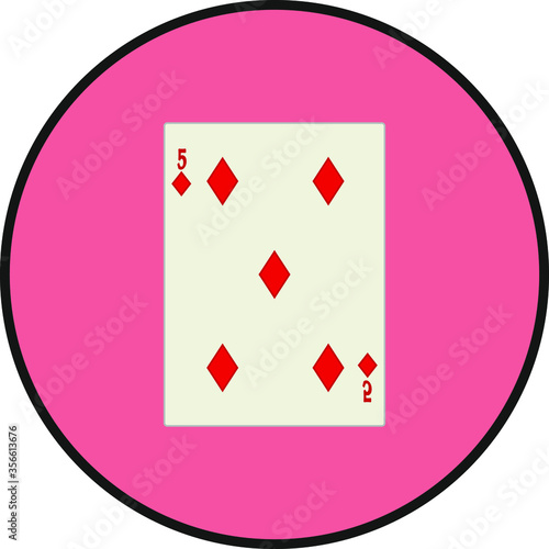 playing card. illustration for web and mobile design.