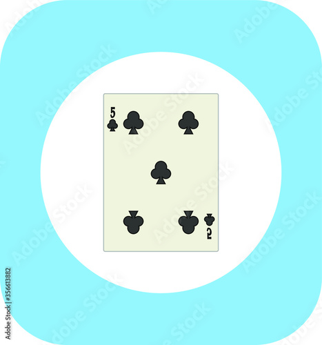 playing card. illustration for web and mobile design.