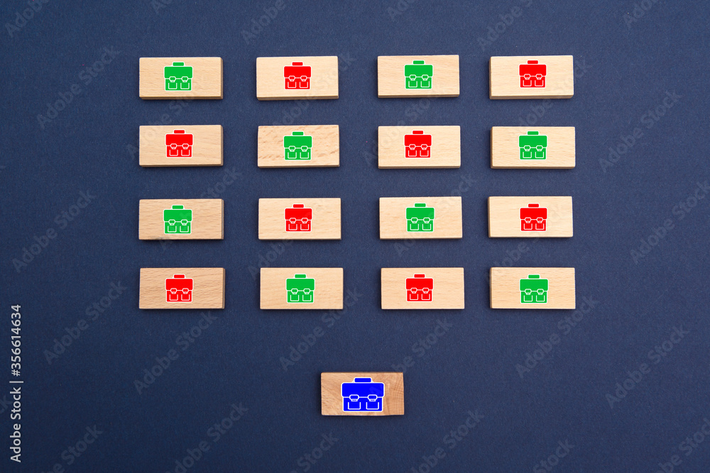 Fototapeta premium Salle de Classe avec distanciation