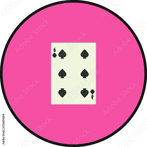 playing card. illustration for web and mobile design.
