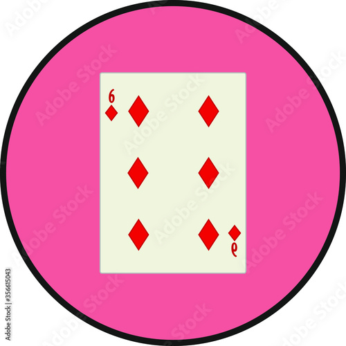 playing card. illustration for web and mobile design.