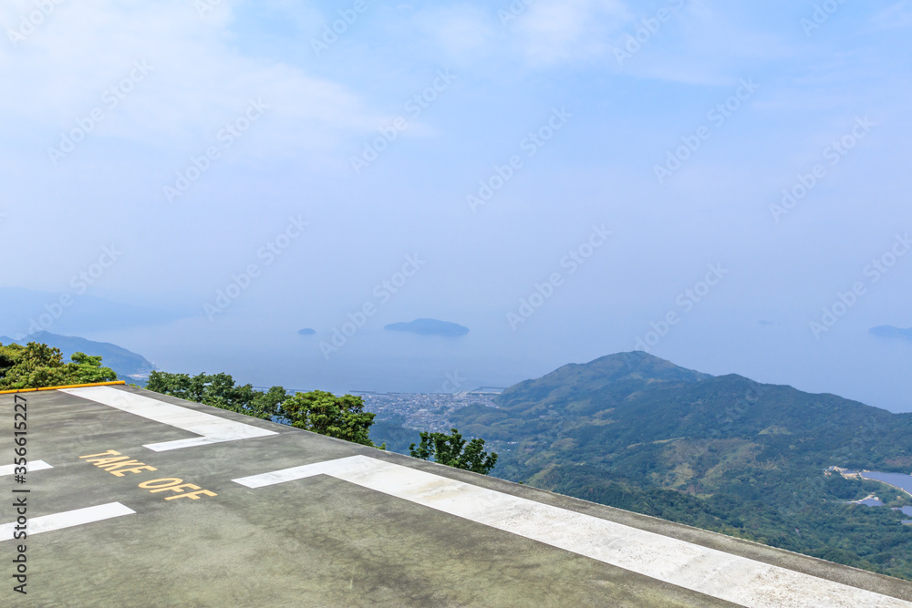 Obraz premium 嵩山展望台 山口県周防大島 Mt.Dakesan observation deck Yamaguchi Suo-ooshima