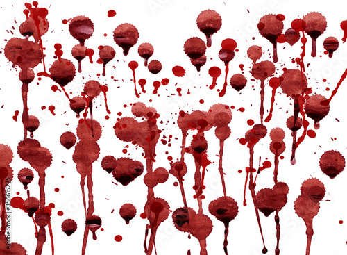 splashes of blood