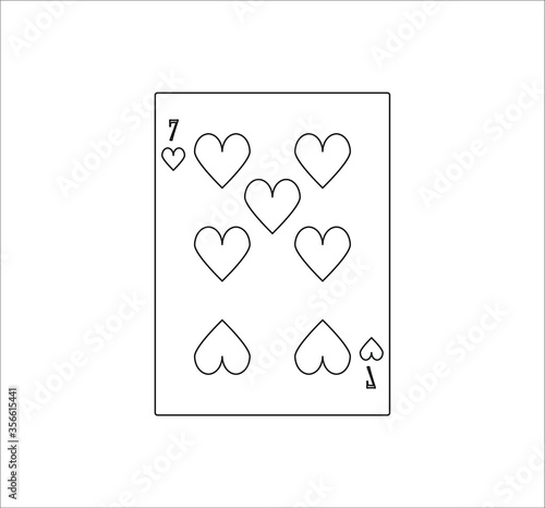 playing card. illustration for web and mobile design.