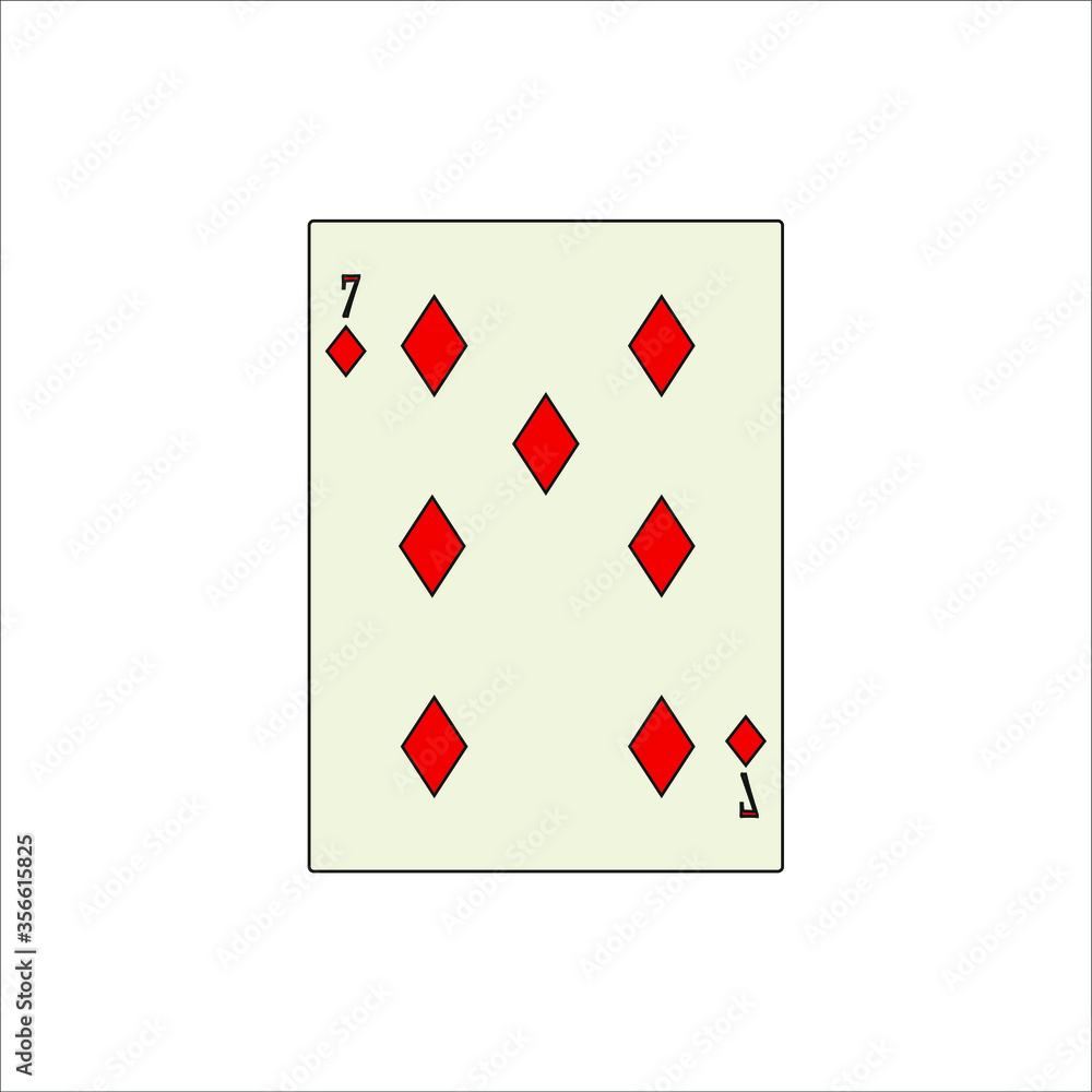 Obraz premium playing card. illustration for web and mobile design.