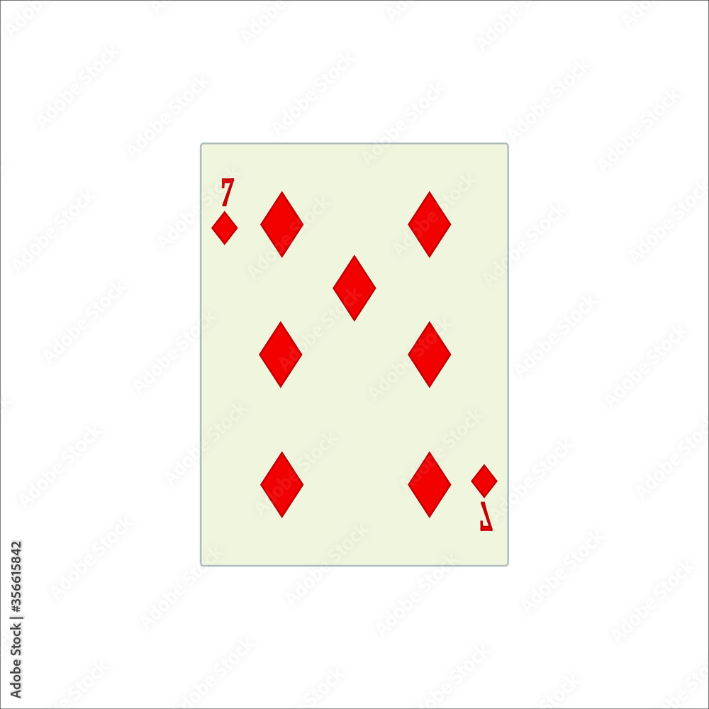 Obraz premium playing card. illustration for web and mobile design.