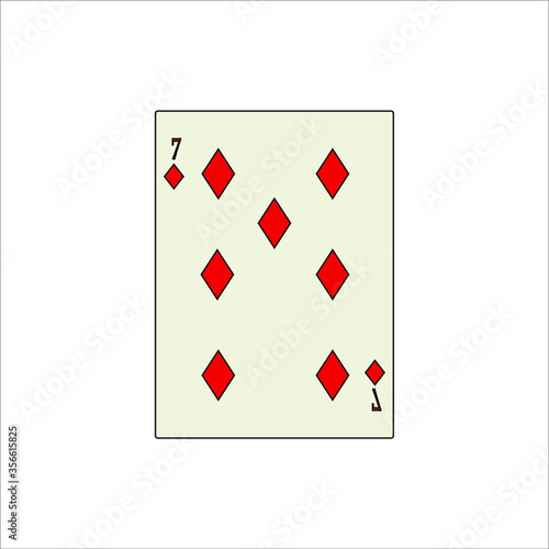 playing card. illustration for web and mobile design.