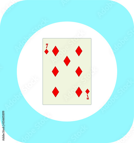 playing card. illustration for web and mobile design.