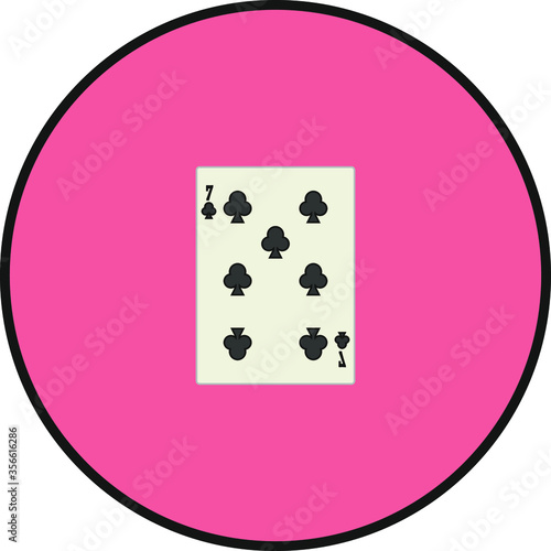 playing card. illustration for web and mobile design.