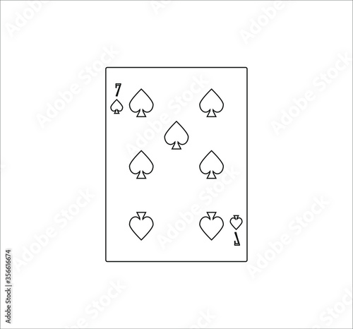 playing card. illustration for web and mobile design.